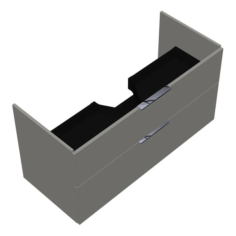 sanibel-Waschtisch-Unterbau 2.0 FLEX WVLV115 1150mm breit Schubl/Auszug Weiß Glänzend