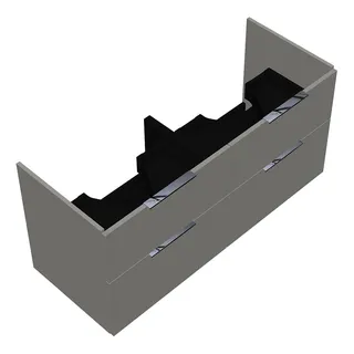 sanibel-Waschtisch-Unterbau 2.0 FLEX WVLV125 1250mm 2 Schubl/2 Auszüge Weiß Glänzend