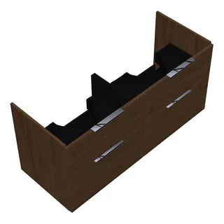 sanibel-Waschtisch-Unterbau 2.0 FLEX WVLV125 1250mm 2 Schubl/2 Auszüge Eiche Cashmere