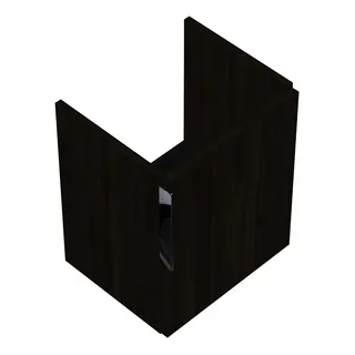sanibel-Waschtisch-Unterbau 2.0 FLEX WVLY040R 400mm breit Tür rechts Marone Trüffel