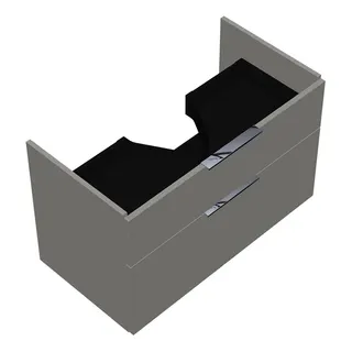 sanibel-Waschtisch-Unterbau 2.0 FLEX WVLZ085 850mm breit Schubl/Auszug Weiß Glänzend