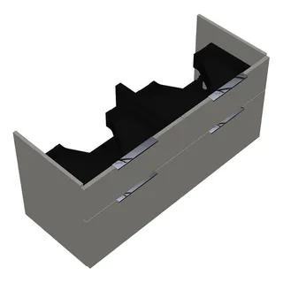 sanibel-Waschtisch-Unterbau 2.0 FLEX WVMA115 1150mm 2 Schubl/2 Auszüge Weiß Glänzend