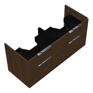 sanibel-Waschtisch-Unterbau 2.0 FLEX WVMA115 1150mm 2 Schubl/2 Auszüge Eiche Cashmere