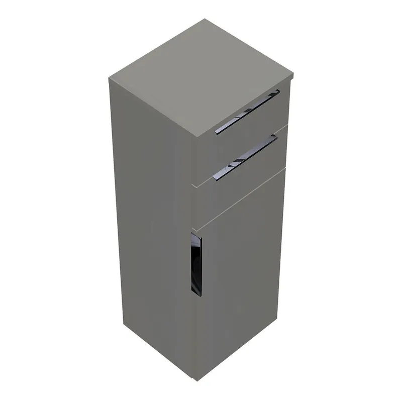 sanibel-Mittelschrank 2.0 FLEX UHIG035R rechts 350x980mm Weiß Glänzend