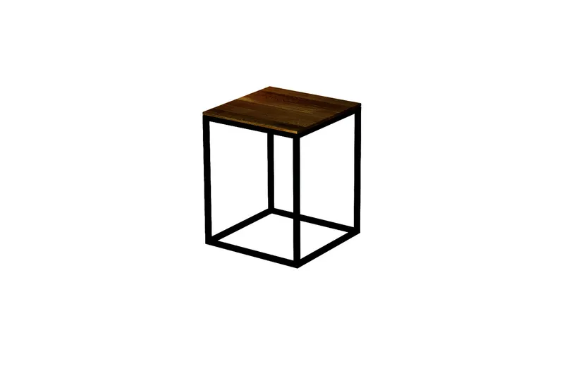 Bette Badmöbel Lux Shape Hocker Q020 FH814 Schwarz Feinstruktur matt 350x350x430mm