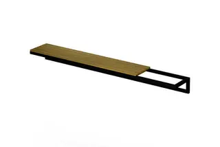 BE Badmöbel Lux Shape Handtuchhalter 40 Q030 Weiß Feinstruktur matt 400x120x70mm