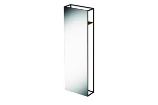 BE Badmöbel Lux Shape Standspiegel Q050 FH814 Weiß FStr matt 600x244x1900mm