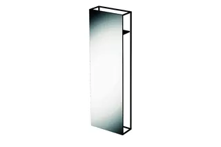 BE Badmöbel Lux Shape Standspiegel Q050 FH814 Schwarz FStr matt 600x244x1900mm