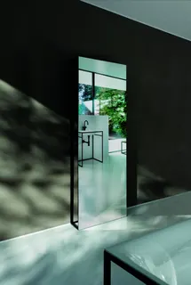 Bette Badmöbel Lux Shape Standspiegel Q050 FH814 Schwarz FStr matt 600x244x1900mm – Bild 4