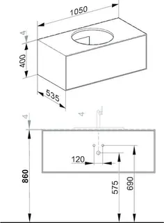 Keuco WUB Edition Lignatur 33371 f. Vari.-Waschtisch 1 Ausz. Eiche – Bild 2