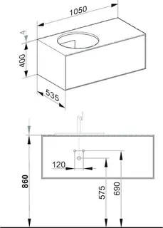 Keuco WUB Edition Lignatur 33371 f. Vari.-Waschtisch L. 1 Ausz. Eiche – Bild 2