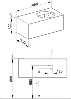 Keuco WUB Edition Lignatur 33371 f. Vari.-Waschtisch R. 1 Ausz. Eiche – Bild 2