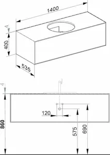 Keuco WUB Edition Lignatur 33372 f. Vari.-Waschtisch 1 Ausz. Eiche – Bild 2
