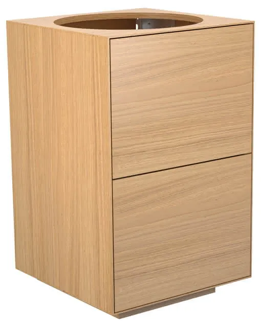 Keuco WUB Standm. Edition Lignatur 33374 f. Vari.-Waschtisch 2 Ausz. Eiche