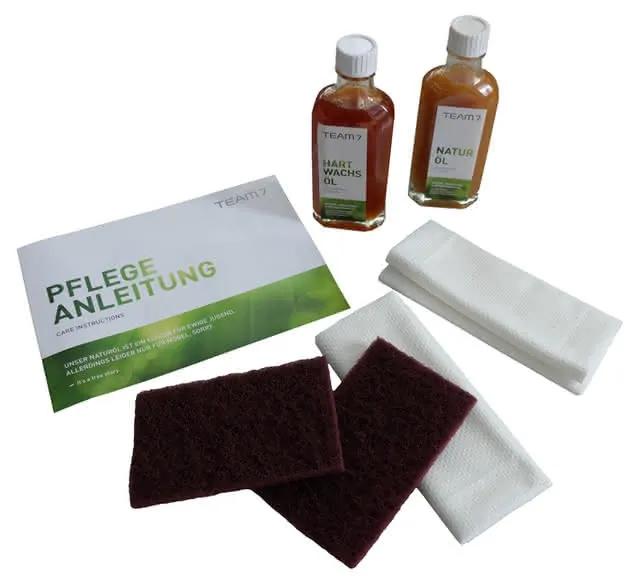 Keuco Pflegeset Edition Lignatur 33398 inkl. Naturöl und Reinigungstüchern