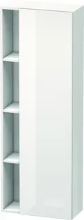 DU Hochschrank DuraStyle 240x500x1400mm 1 Tür, TA re., weiß hgl./weiß hgl.