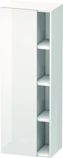 DU Hochschrank DuraStyle 360x500x1400mm 1 Tür, TA li., weiß hgl./weiß hgl.