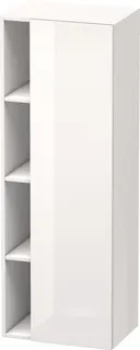 DU Hochschrank DuraStyle 360x500x1400mm 1 Tür, TA re., weiß hgl./weiß hgl.