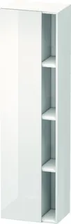 DU Hochschrank DuraStyle 360x500x1800mm 1 Tür, TA li., weiß hgl./weiß hgl.