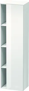 DU Hochschrank DuraStyle 360x500x1800mm 1 Tür, TA re., weiß hgl./weiß hgl.