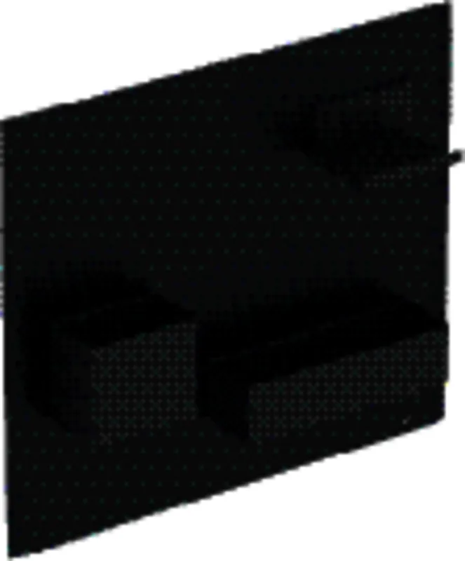 Magnetwand 44,9 x 38,8 x 7,5 cm design4YOU 2.0, Metall pulverbe, Schw.