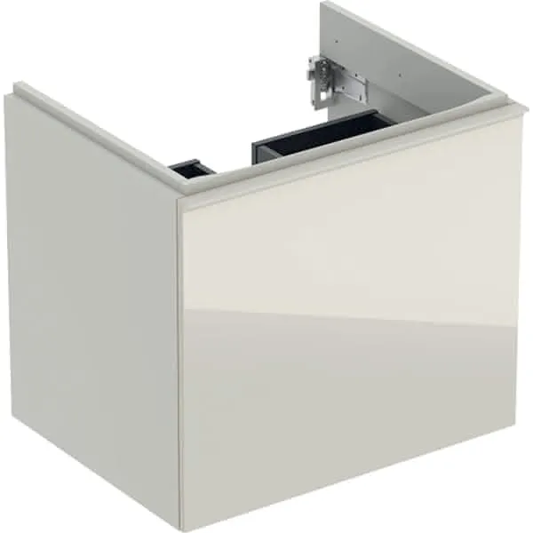 Geberit Acanto Unterschrank für Waschtisch, 1 Schubl. 1 I.-Schubl., 59,5x53,5x47,5cm, sandgrau