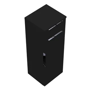 sanibel-Mittelschrank 2.0 FLEX UHIG035R rechts 350x980mm Grau Hochglanz
