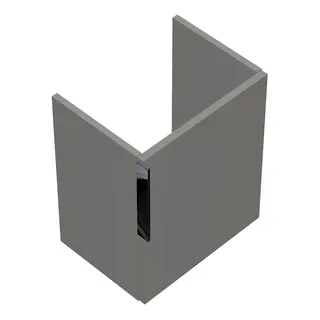 sanibel-Waschtisch-Unterbau 2.0 FLEX WVPV040R 400mm breit Tür rechts Weiß Glänzend