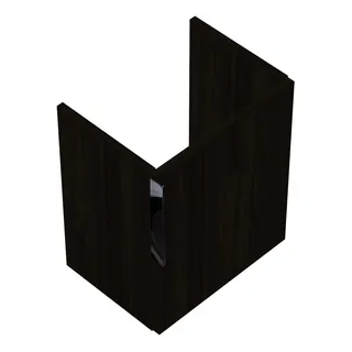 sanibel-Waschtisch-Unterbau 2.0 FLEX WVPV040R 400mm breit Tür rechts Marone Trüffel