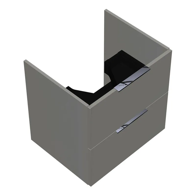 sanibel-Waschtisch-Unterbau 2.0 FLEX WVLB060 600mm breit Schubl/Auszug Weiß Glänzend