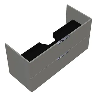 sanibel-Waschtisch-Unterbau 2.0 FLEX WVLB120 1200mm breit Schubl/Auszug Weiß Glänzend