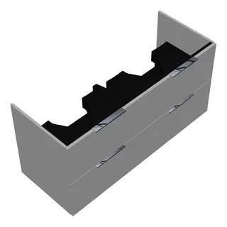 sanibel-Waschtisch-Unterbau 2.0 FLEX WVLB125 1250mm 2 Schubl/2 Auszüge Weiß Matt