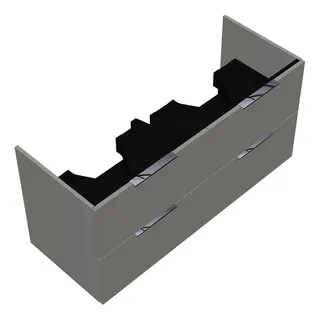 sanibel-Waschtisch-Unterbau 2.0 FLEX WVLB125 1250mm 2 Schubl/2 Auszüge Weiß Glänzend