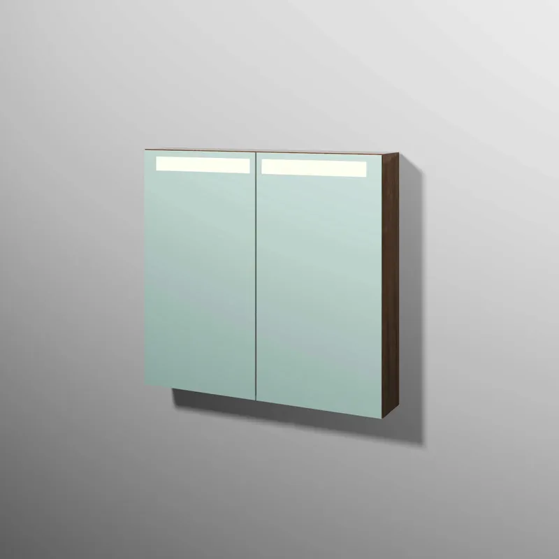 sanibel 5001 Spiegelschrank A17 SD51259 800x746x149mm Eiche-Kansas