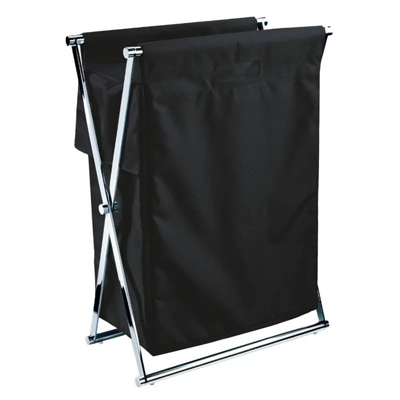 Decor Walther Cross WB Laundry Basket klappbar,CROSS WB S chrom/schwarz