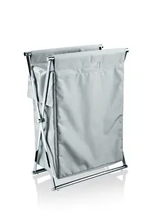 Decor Walther Cross WB Laundry Basket klappbar,CROSS WB G chrom/shilfgrau