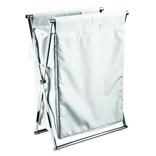 Decor Walther Cross WB Laundry Basket klappbar,CROSS WB W chrom/weiß