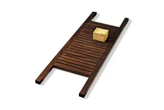 Decor Walther Wannenablage 85x24x2 cm WO WANE WOOD, 0923085 Thermoesche dunkel