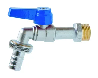 Kugel-Auslaufventil 1/2" mit Schlauchverschraubung, KAV