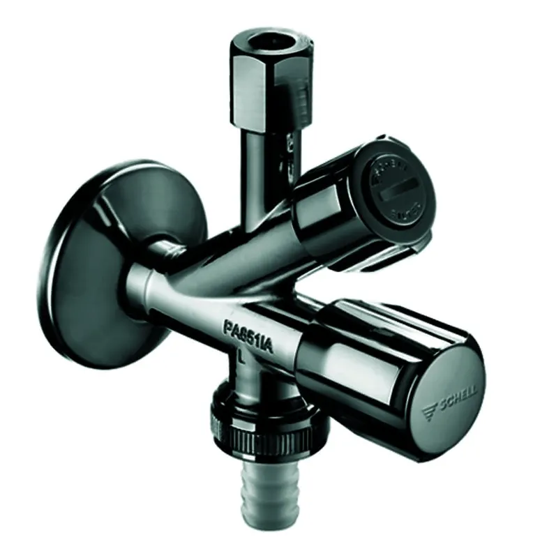 SCHELL Kombi-Eckventil Filter, RV, 1/2", chrom