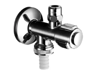 SCHELL Doppelanschluss-Eckventil COMFORT RV, ASAG, 3/8", chrom – Bild 2