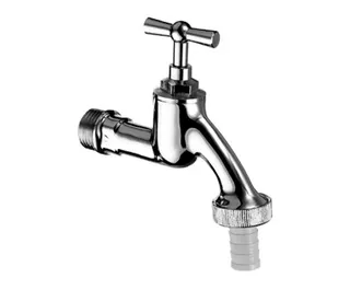 SCHELL Auslaufventil Knebelgriff, 1/2", mattchrom – Bild 2