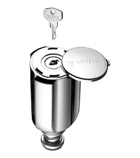SCHELL Sanitärgriff SECUR RV, Oberteil, abschließbar, 1/2", chrom