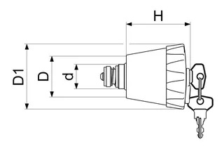 Schlösser Oberteil Wasser-Safe 1/2" 1924 1500 001 mit Rückschlagkegel – Bild 2