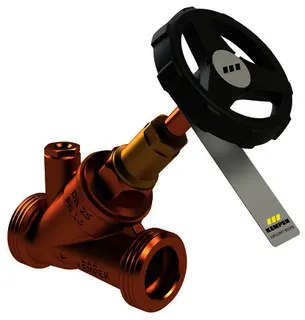 KEMPER WESER Freistrom-Absperrventil RG mit Entleerstopfen G1/4 AG DN20