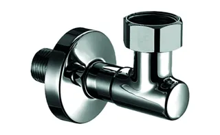 SCHELL Wasserzähler-Anschlussbogen Plombiervorr., 3/4"ÜM, 1/2", chrom