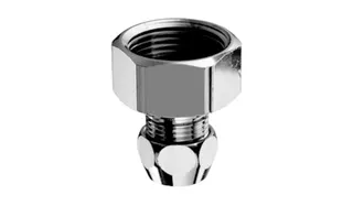 SCHELL Wasserzähler-Verschraubung Plombiervorr., 3/8" Verschr.,3/4IG,chrom