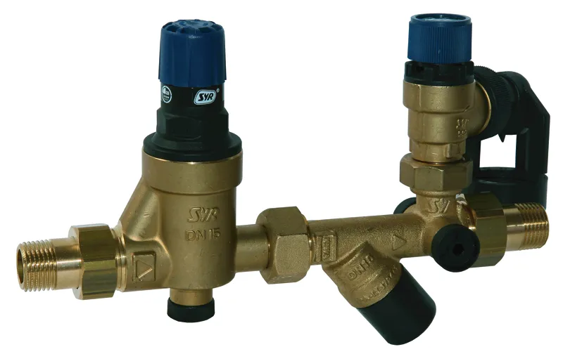 comfort-Sicherheitsgruppe Nr. 25 DN 15 (1/2") 8 bar aus Messing