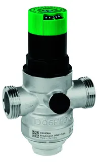 Honeywell Druckminderer D06FI-1/2E aus Edelstahl, o.Manometer, o.Verschrbg.