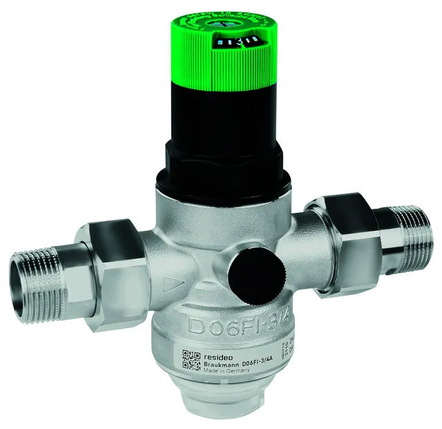 Honeywell Druckminderer D06FI-3/4A aus Edelstahl, o.Manometer
